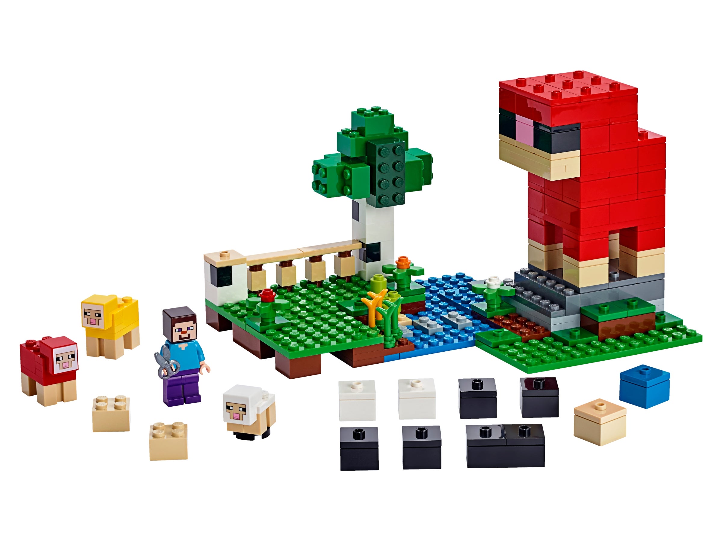 Fgr Figuras Para Armar Lego Minecraft 21153 The Wool Farm 